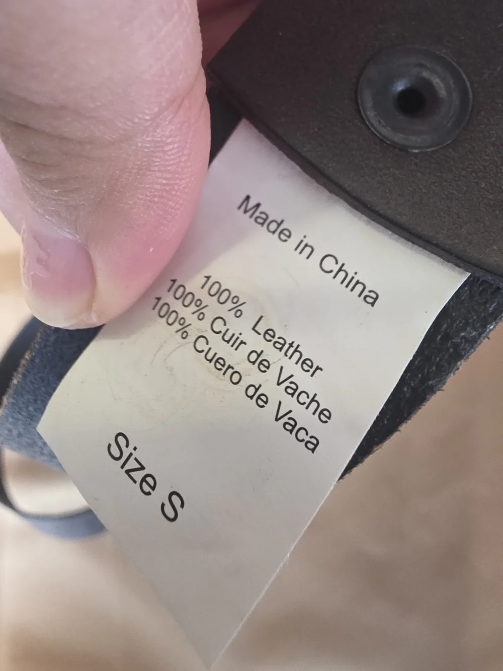 Vans Off The Wall Black Leather Belt